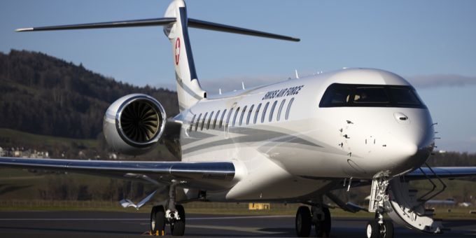Der neue Bundesratsjet Bombardier Global 7500. Bundesratsjet