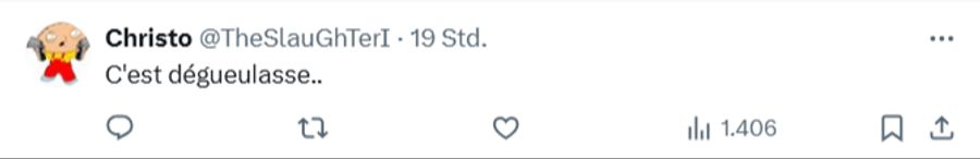 «Ekelhaft», sei die Aktion der Anhänger, meint dieser Fan.