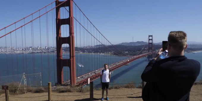 Die USA sind bei Schweizern ein beliebtes Reiseziel – doch immer mehr wenden sich wegen Trump von den Vereinigten Staaten ab. (Im Bild San Francisco) USA Donald Trump