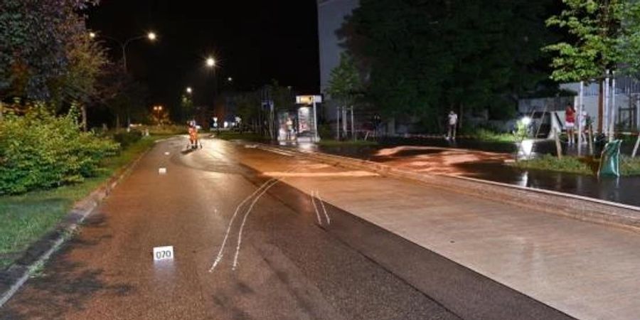 Unfallstelle in Volketswil