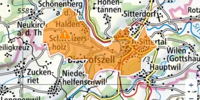 Bischofszell TG - Brand in Gebäude ausgebrochen – starker Rauch