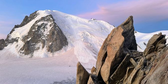 Lawinenabgang am Mont-Blanc