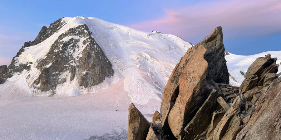 Lawinenabgang am Mont-Blanc