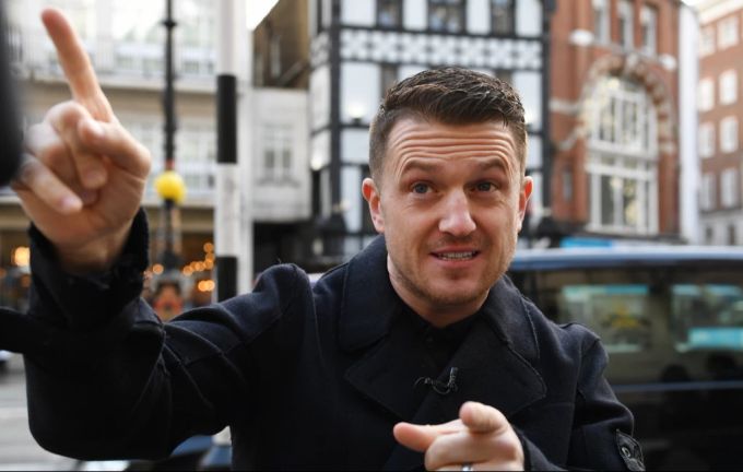 Tommy Robinson, der eigentlich Stephen Yaxley-Lennon heisst, ist einer der bekanntesten Rechtsextremen Grossbritanniens. (Archivbild) Tommy Robinson