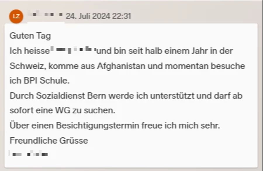 Der Sozialdienst sagt, man befürworte grundsätzlich WGs.