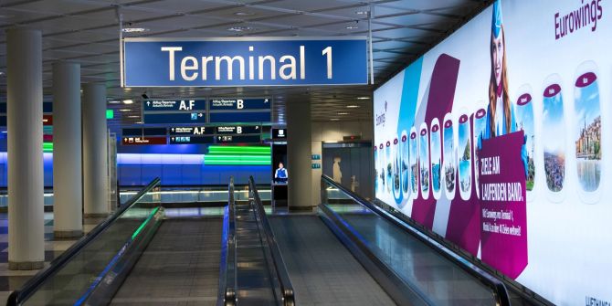 Terminal 1 am Flughafen München