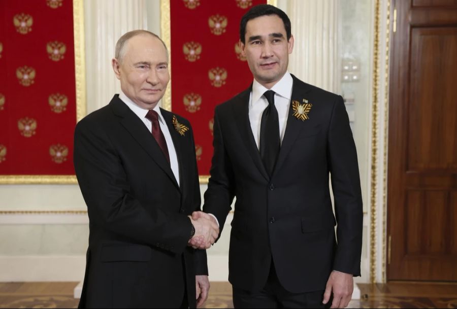 In Moskau empfängt Wladimir Putin auch den Staatsführer von Turkmenistan, Serdar Berdimuhamedow.