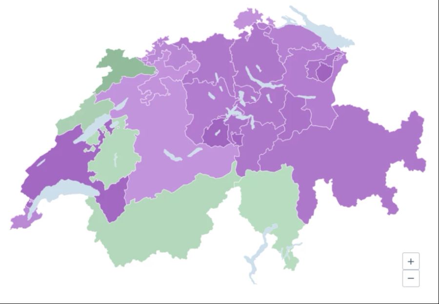 Ein ähnliches Bild bei der Kostenbremse-Initiative.