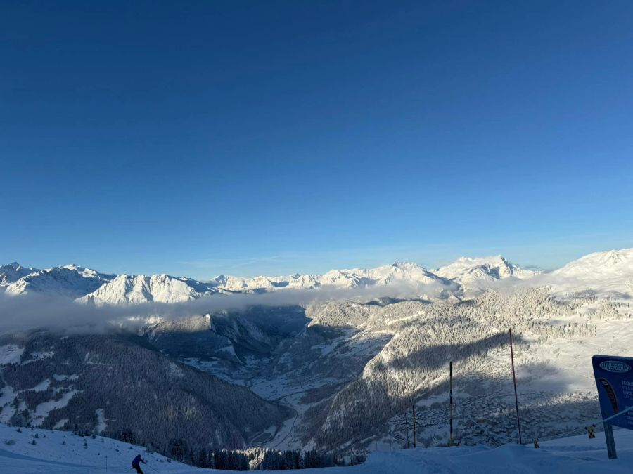 In der Region rund um Verbier VD gibt es am meisten Schnee.