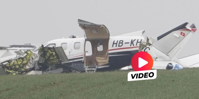 Leuzigen BE - Drei Verletzte bei Flugzeugabsturz – das sagt Kapo Bern