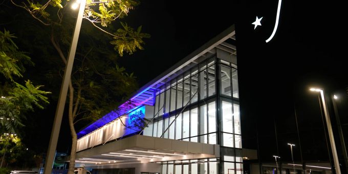 Das DF Star Hospital, in das der ehemalige brasilianische Präsident Jair Bolsonaro verlegt wurde, nachdem er wegen Bauchschmerzen ins Krankenhaus eingeliefert wurde. Star Hospital
