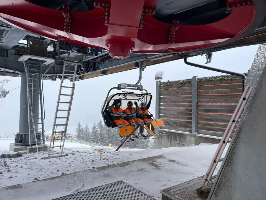 Schaufeln Adelboden