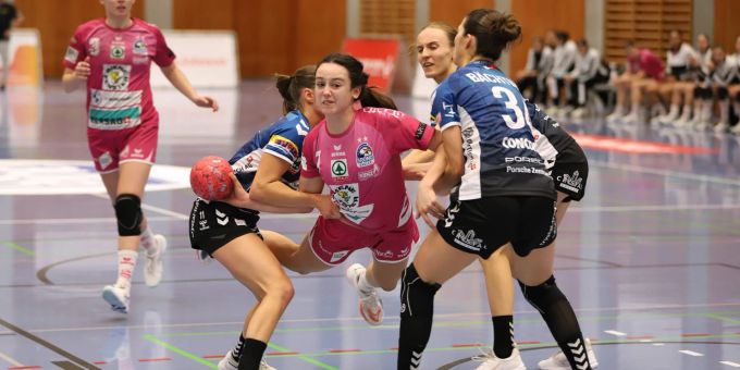 Océane Meier traf achtmal für die Adler. Océane Meier im Spiel