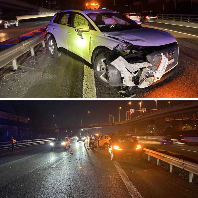 Audi Spreitenbach Spurwechsel geschleudert