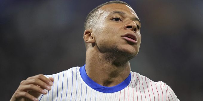 Kylian Mbappé im Trikot der französischen Nationalmannschaft. Kylian Mbappé