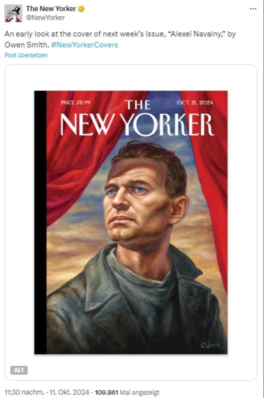 Nawalny New Yorker Cover