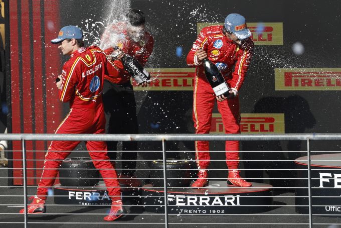 Ferrari hatte in Austin den perfekten Rennsonntag. Carlos Sainz Ferrari Leclerc