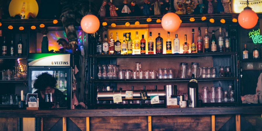 Bar eines Pubs