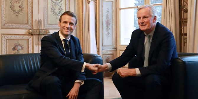 Emmanuel Macron Michel Barnier