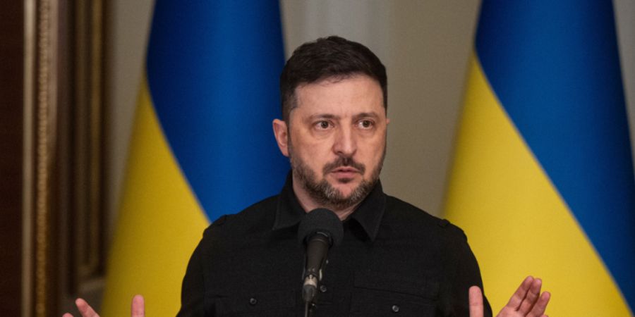 ARCHIV - Der ukrainische Präsident Wolodymyr Selenskyj. Foto: Danylo Antoniuk/AP/dpa/Archivbild