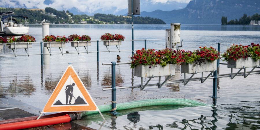 Die Stadt Luzern ist wegen ihrer Lage am Vierwaldstättersee anfällig auf Hochwasserereignisse. (Archivfoto)