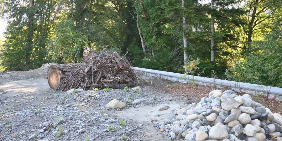 Das ehemalige Wasserbecken wurde aus Sicherheitsgründen bepflanzt.