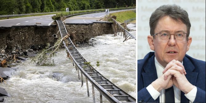 Albert Rösti A13 Unwetter