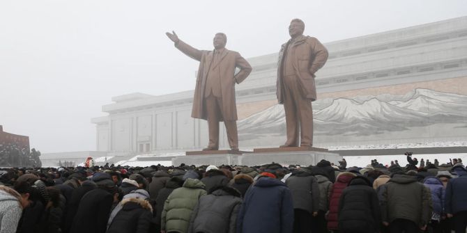 Nordkorea Statuen Machthaber Kim