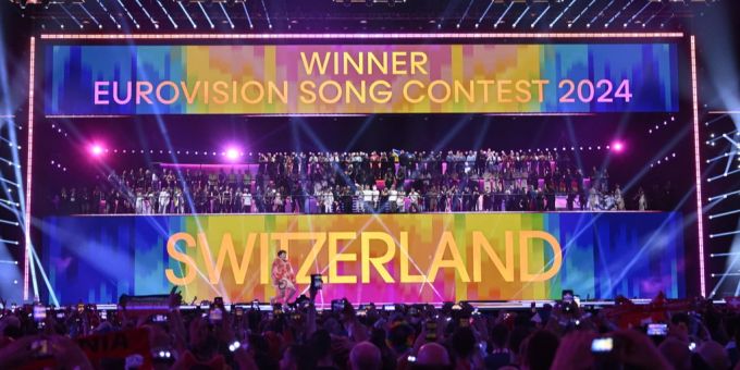 Mit dem Sieg bringt Nemo den ESC 2025 zu seinen Wurzeln zurück. Nemo ESC Bühne