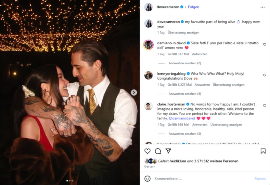 damiano david dove cameron