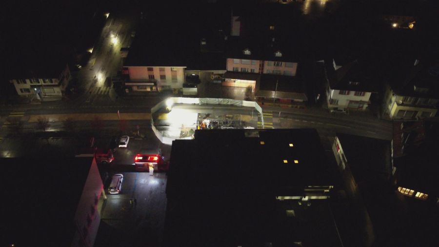 Die Spurensicherung ist am Einsatzort.