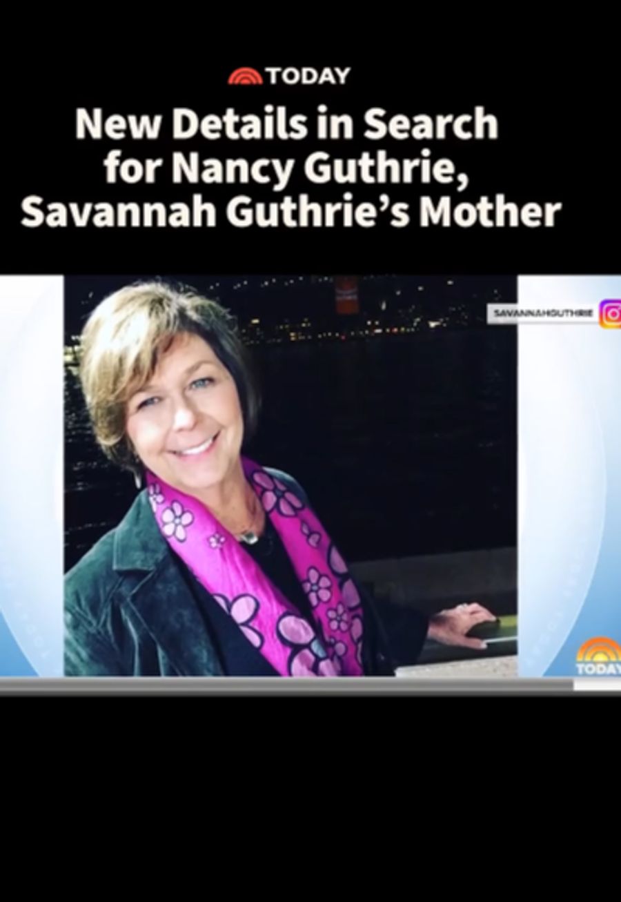 Die Mutter der US-Moderatorin Savannah Guthrie, Nancy Guthrie, wird seit Sonntag vermisst.