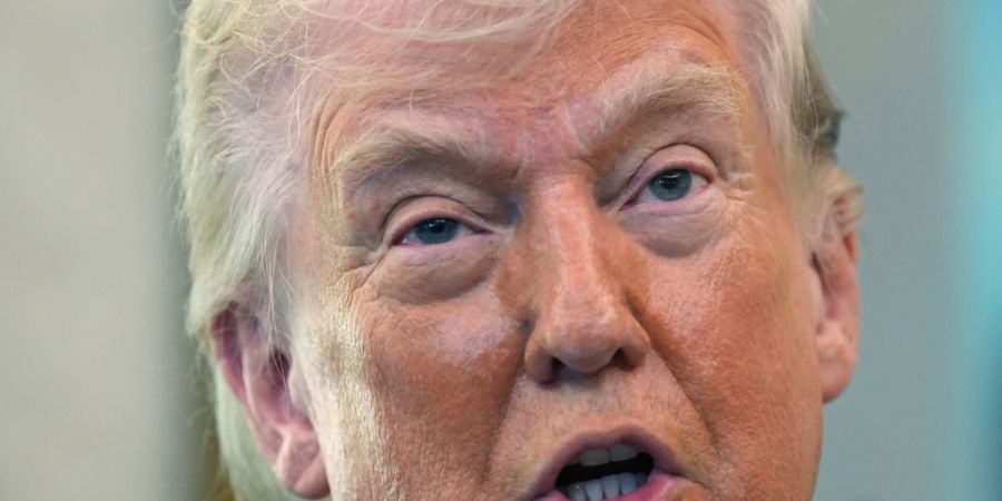 US-Präsident Donald Trump spricht im Oval Office des Weißen Hauses. Foto: Alex Brandon/AP/dpa