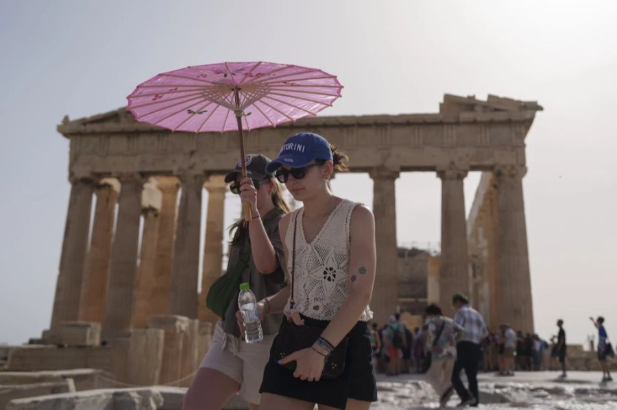 Die Akropolis in Athen wurde am Nachmittag deswegen geschlossen.