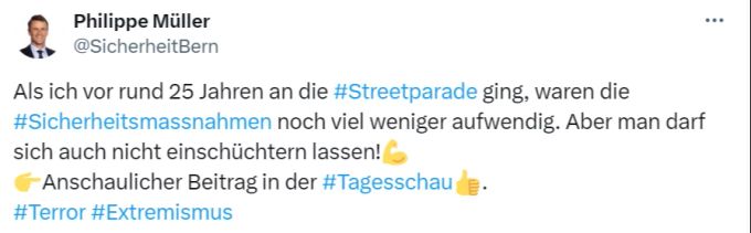 Bananen-Müller kommentiert die Street Parade. Bananen-Müller