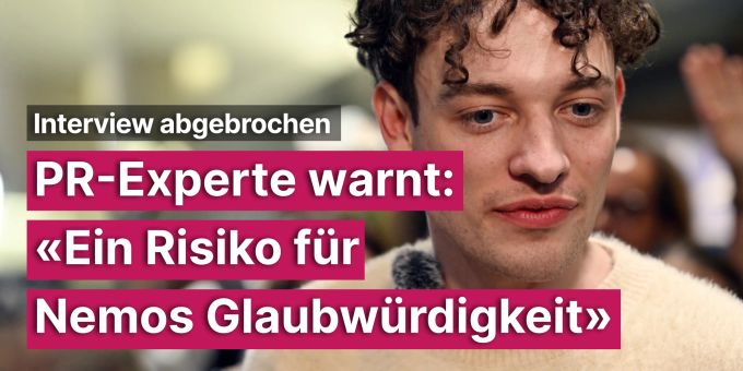Interview abgebrochen - PR-Experte: «Risiko für Nemos Glaubwürdigkeit»