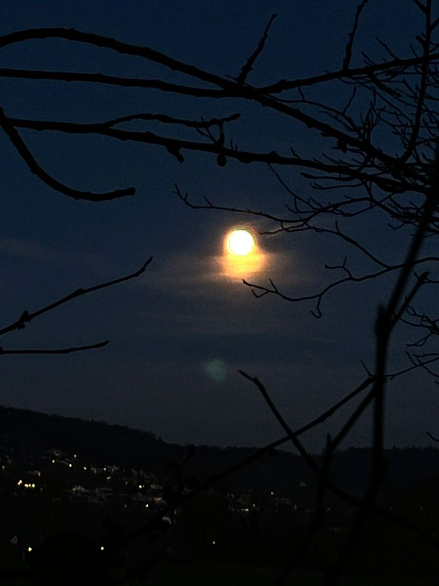 Auch im deutschen Jestetten konnte man den Vollmond bestaunen.