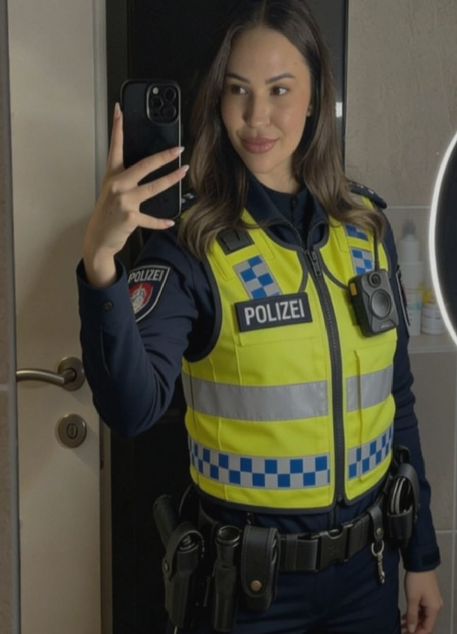 Auch diese Polizistin gibt es nicht.