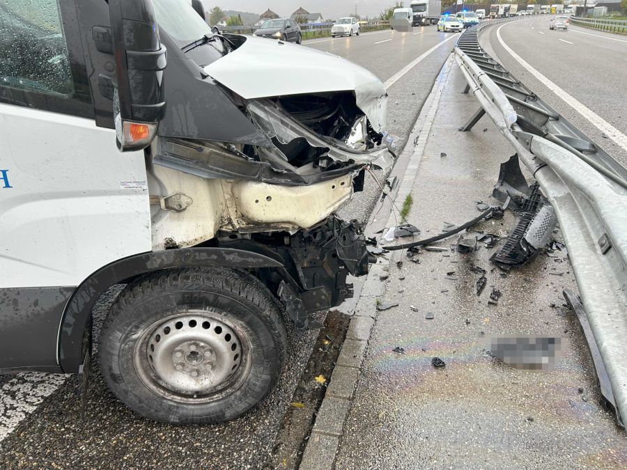Beim Unfall entstand Sachschaden.