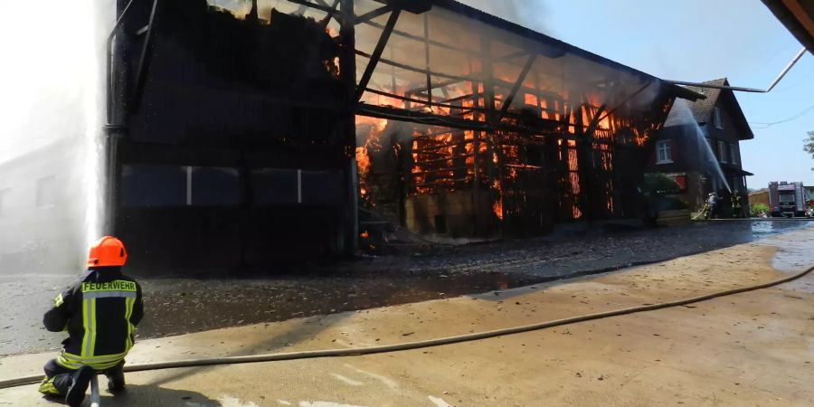feuerwehr scheunenbrand