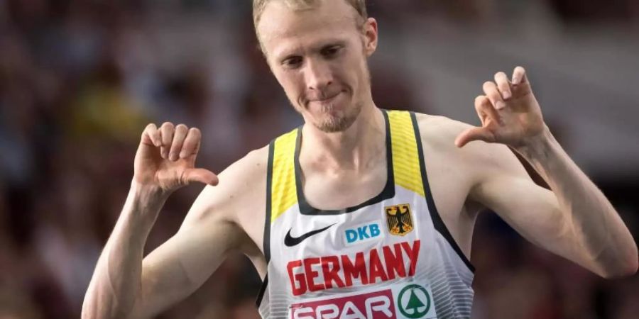 Richard Ringer ist neuer deutscher 10.000-Meter-Meister. Foto: Sven Hoppe