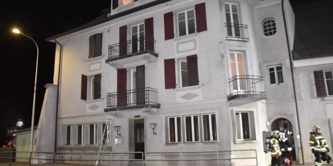 Brand in einem Mehrfamilienhaus in Balsthal.