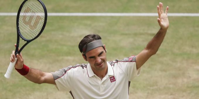 Roger Federer gewinnt in Halle. Roger Federer