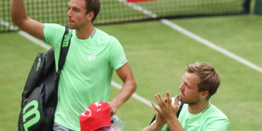 Sind in Wimbledon an Position 13 gesetzt: Kevin Krawietz und Andreas Mies. Foto: Friso Gentsch