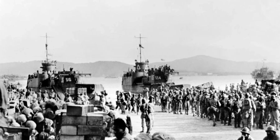 Alliierte Truppen landen in Saint-Tropez