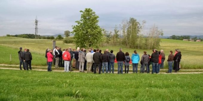 Teilnehmer der Flurbegehung der Gemeinde Oberbüren Flurbegehung Oberbüren