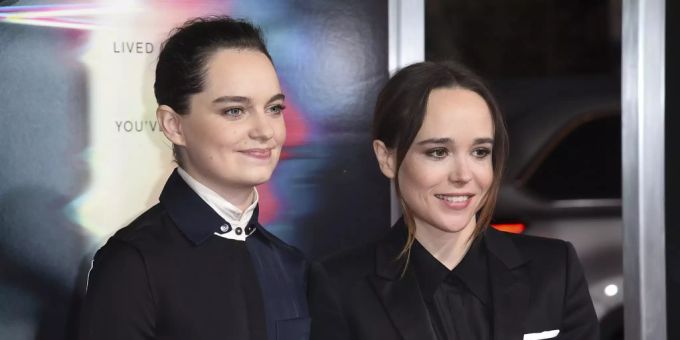 Ellen Page (rechts) und ihre Ehefrau Emma Portner (links). Ellen Page
