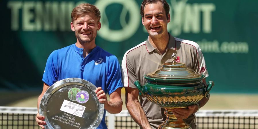 21. Zehnter Titel in Halle gegen David Goffin 2019 – An seinem erfolgreichsten Turnier macht sich Roger Federer in diesem Jahr endgültig unsterblich. Er schwächelt zwar in den ersten Runden, legt dann aber zu und schlägt David Goffin im Final mit 7:6 und 6:1. Fun Fact: Dank seinem 10. Titel in Halle hat der Schweizer 37 Prozent aller Austragungen des seit 1993 existierenden Turniers gewonnen.