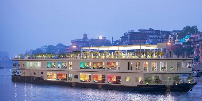 Die 51-tägige Reise führte das Schiff von Thurgau Travel durch Indien und Bangladesch. Flussreise Indien Schiff