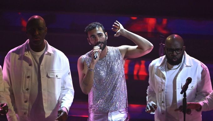 Der Auftritt von Marco Mengoni am Musikfestival Sanremo. sanremo